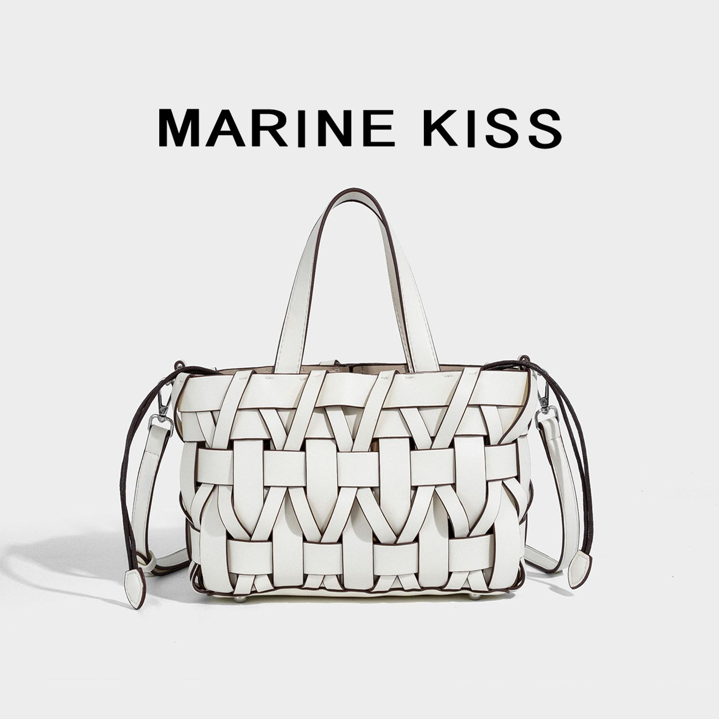 MARINEKISS手工编织菜篮子女包