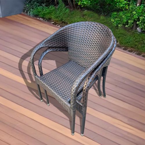 加大款藤椅露台露天使用不怕晒透气清凉不闷热藤编椅老人用阳台