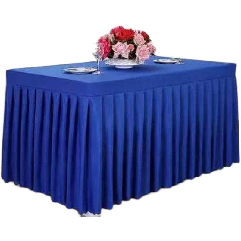 酒店会议室公司i桌布桌裙桌套桌罩舞台裙展会签到台裙办公长条桌
