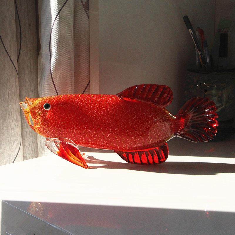 中国风易上手豪华易博釉面金龙鱼饰品工艺品样板房装修办公室乔迁,家居饰品,装饰摆件,淘宝优惠券,粉丝福利购,淘宝优惠卷