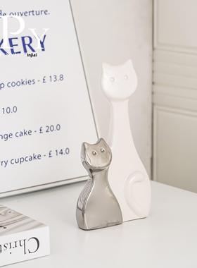 采购产品电视柜装饰品，高端客厅摊位，无障碍豪华创意猫，现代软