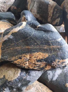 保真天然ZKJ原镇石摆件鱼内缸花宅盆装饰室补角摆件无底座