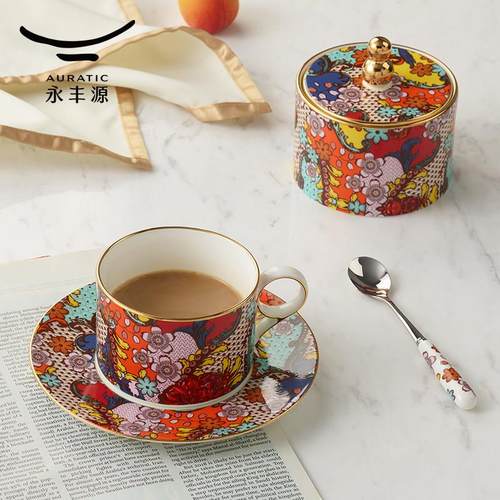 永丰繁花似8头咖源具陶瓷啡茶具装茶杯91300829套高档礼品