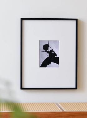 色实画 画框照片木打XKF印加相框定制空框高级感装裱ydi黑木制a3