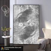 高级肌理391感几何图案壁画客厅装 沙发落地画餐厅饭厅轻奢饰挂画