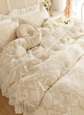 法轻奢式IWB主风被宝宝绒四件套珊瑚绒保暖套加厚牛奶公绒法兰绒