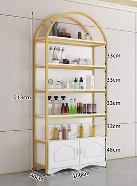 化品展示货架美容院产UFU品妆展示架陈列柜美甲展理发店柜柜样品