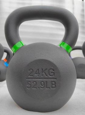 4公斤一2体铸女造铸铁心壶铃ILS健身男士士实家用喷涂磨砂防滑