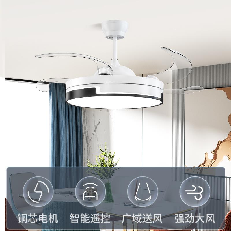 钻石牌风扇灯扇卧室简约吊一灯体电风扇8906-2吊灯灯家用餐厅吸顶