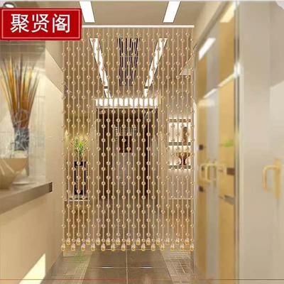 间帘珠 水晶隔断帘打卫生厨房卧室玄关过道免孔过道阳台 门帘GHS