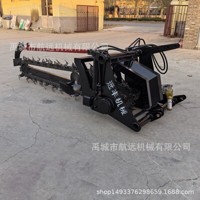 农田深沟开沟机 电缆水管沟挖沟机 高标准农田链条开沟机 深1.5米