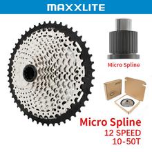 盒装Micro Spline山地自行车MS飞轮12速10-50T 52T微键兼容M7100
