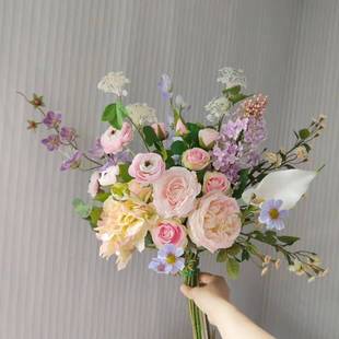 M336公主手札花束见面花束客厅家居样板间摆设仿真花绢花