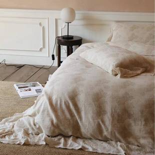 欧式 亚麻床单被套诧异风家用卧室床品四件套 古典民宿风新品