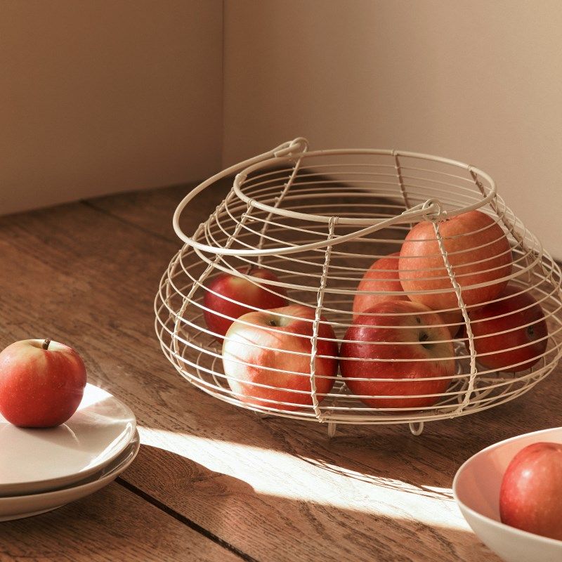 复古铁艺编e织收纳筐桌面杂物零食收纳篮厨房水果鸡蛋蒜姜置物篮,收纳整理,其他收纳篮,淘宝优惠券,粉丝福利购,淘宝优惠卷