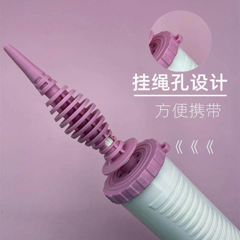 打气筒手推推长条圆形波波球铝箔膜省力大号双向充气工具气泵