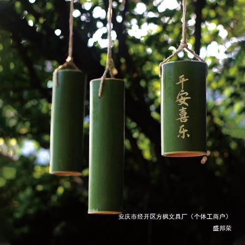 罐竹筒美陈空中走廊吊饰主题国风场景布置幼儿园竹子装饰环创成品