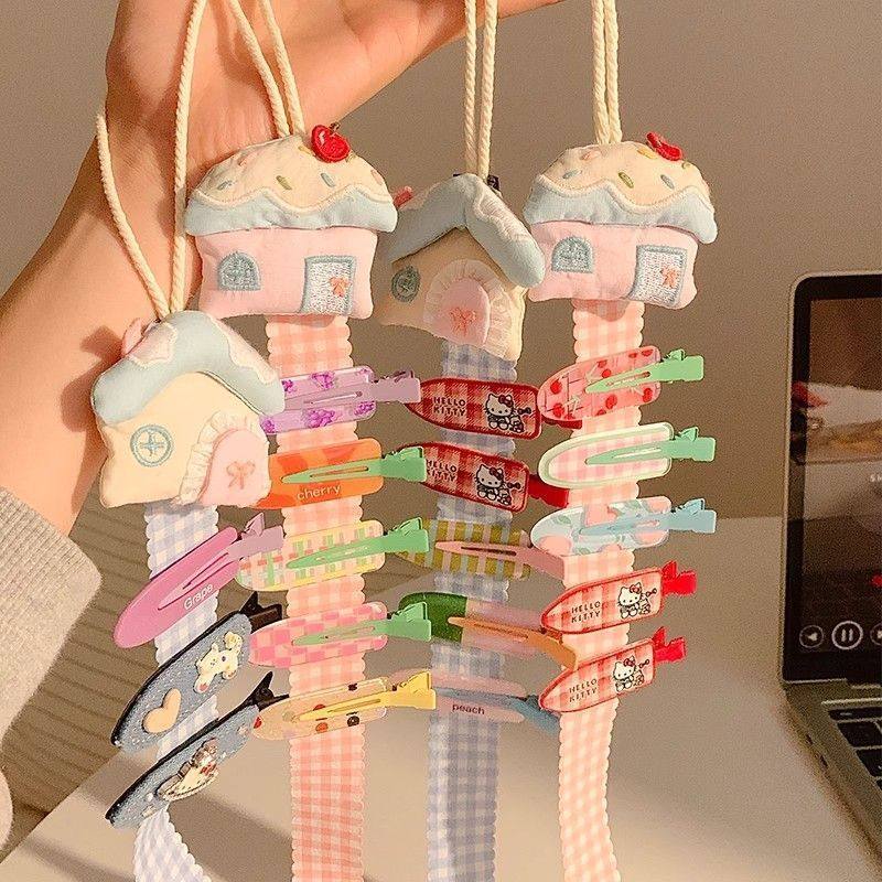 新款甜美格纹收纳袋儿童发夹小房子收纳绳布艺手工房间装饰物配饰,饰品/流行首饰/时尚饰品新,发饰,淘宝优惠券,粉丝福利购,淘宝优惠卷