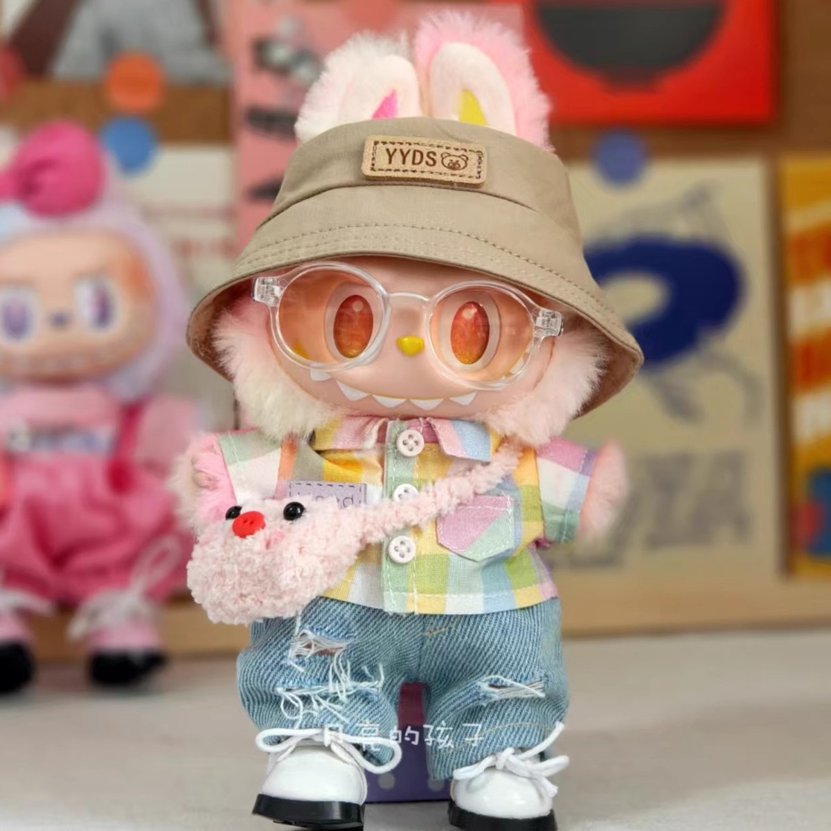 labubu娃衣拉布布一二三代衣服套装3.0服装盲盒玩偶前方高能欢乐