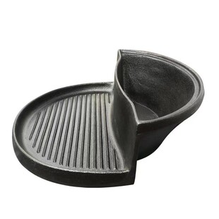 加厚铸铁锅韩式烤涮一体锅生铁汤锅翻墙火锅两用烧烤盘高低锅