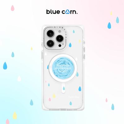 【bluecorn】蓝色苞米奶方Milkangle牛奶布丁方形直角边手机壳适用于iPhone 16/15/PROMAX magsafe磁吸保护套