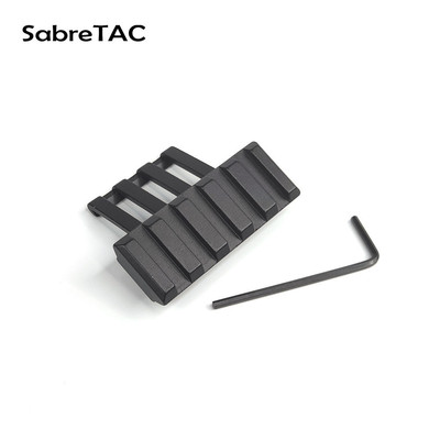 45度金属斜导轨支架rmr红点镜瞄配件手电镂空底座配件20转20mm