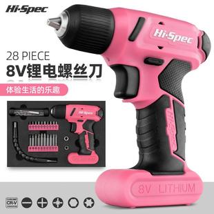 手钻小手枪钻电钻多功能家用电动螺丝刀 Spec 8V锂电钻充电式