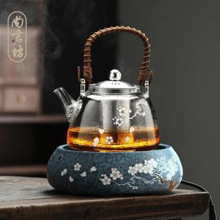 尚言坊严选有田烧电陶炉煮茶器泡茶玻璃煮茶壶烧水壶家用自动蒸茶