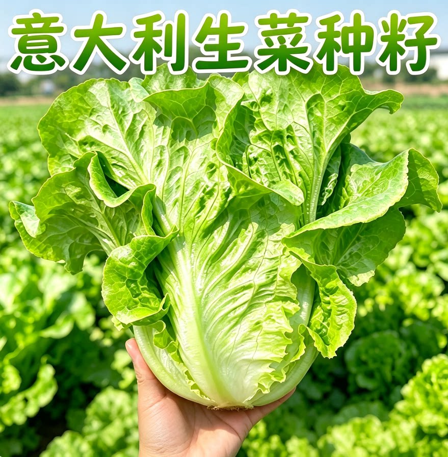 甜脆意大利生菜种子耐抽苔生菜菜籽脆嫩生吃菜籽菜地盆栽蔬菜种籽