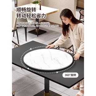 转盘吃饭桌子圆形家庭旋转餐桌转盘家用园台木板转盘手动插花转盘