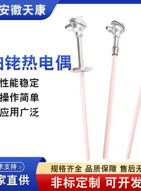 WRN430/330铂铑热电偶刚玉热电偶S型P高温刚玉管温度感测器监视器