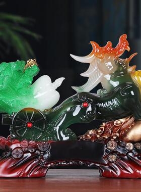 玉白菜财摆貔貅白菜件貔貅开工艺业礼品酒柜招装饰品厅开店开张乔