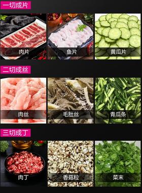 商绞肉两用台式不锈钢用多功能肉机馅研磨、切片、碎电切38238肉