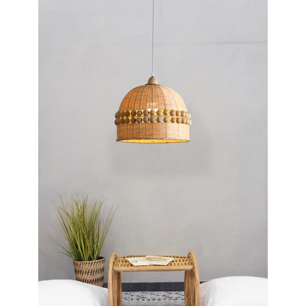 东南亚竹吊灯创意个禅意茶室民宿卧室式床头性日式GDD410餐厅吧台