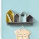 北饰架儿童房玄关挂钩装 墙上置物i架房子欧ns创GJ 042意小壁挂装
