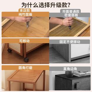 床边置物架落地可移动拓爵（住小推车夹缝收纳层架卧式柜室新款头