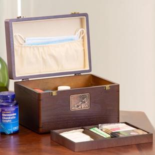 急救包家箱桌面药箱药品便携医式 医药医疗家庭装 用医护收纳盒药箱