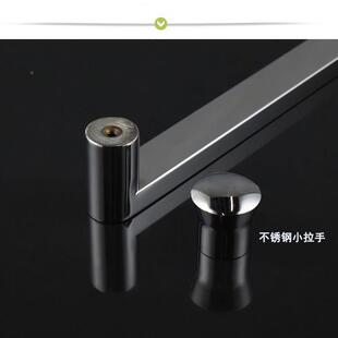 简约304不钢锈方管带小形头拉手淋浴房现代浴室玻门方明装把璃手