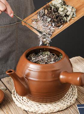 传中药砂锅煎家用TDV大容老量熬药罐药壶式煎锅统干烧不裂专门煎