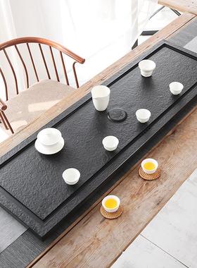 尺茶桌空位嵌入式然+乌金石茶盘12037KRN 定制茶台漏水天面板更换