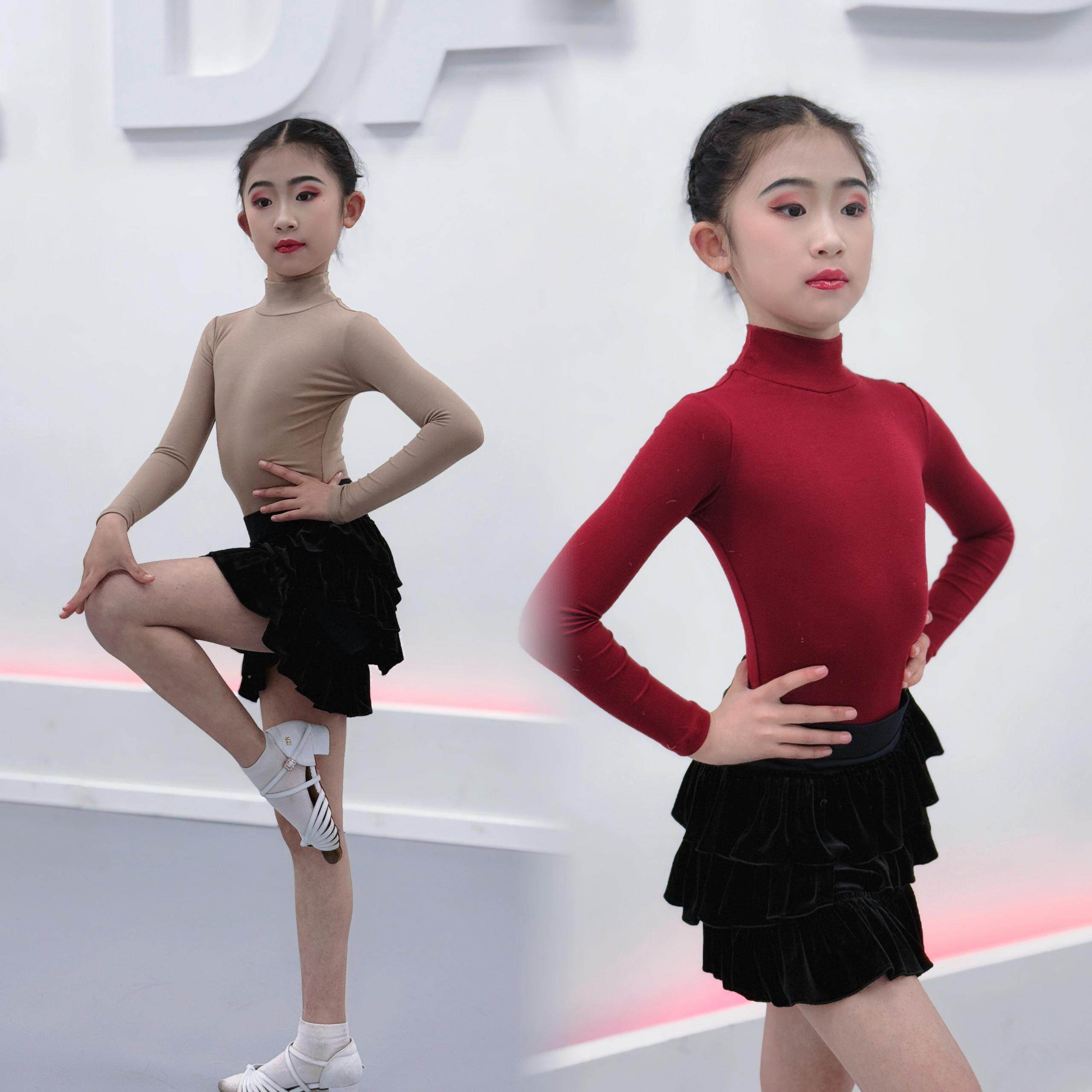 儿拉丁春秋新款恰恰伦巴桑巴舞表5957练功服女舞少蹈演服考级集训