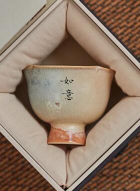 私人定人做茶杯主杯JTI人专用个花瓣杯制定功夫茶具送礼纯手工单