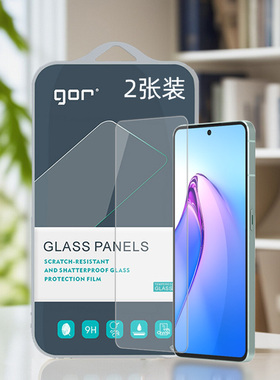 GOR适用OPPO手机Reno8钢化13玻璃膜Reno蓝15宝石14晶12瓷7非6全11半F荧5屏pro幕+高S清E透k明Z保护Lite硬贴膜