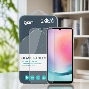GOR适用三星A26手机A25钢化玻璃贴膜Galaxy电话A24蓝宝石A23晶A22瓷A21高清a20透明S非全半荧屏幕保护硬贴膜