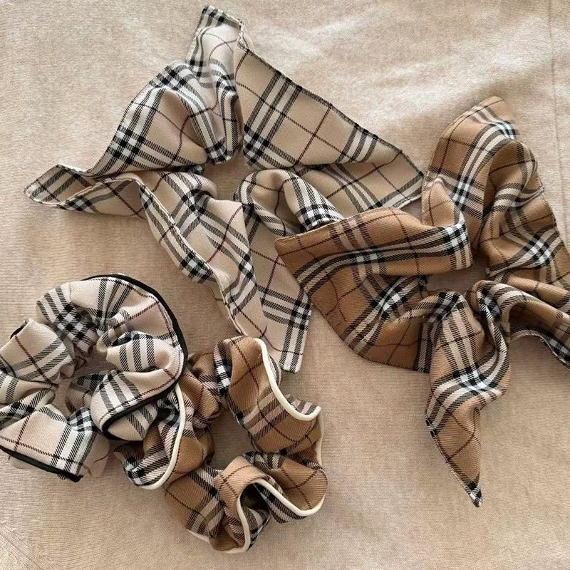 韩系复古学院风格纹大肠发圈减龄格子头绳气质皮筋头花头圈发饰女,饰品/流行首饰/时尚饰品新,发饰,淘宝优惠券,粉丝福利购,淘宝优惠卷