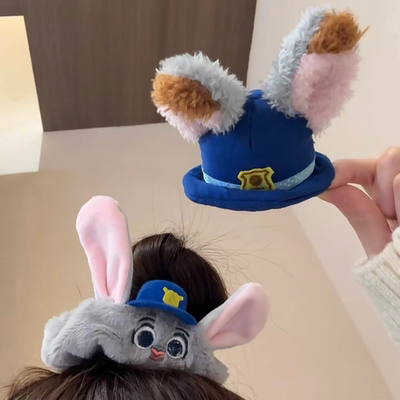 疯狂动物城尼克朱迪毛绒儿童发饰