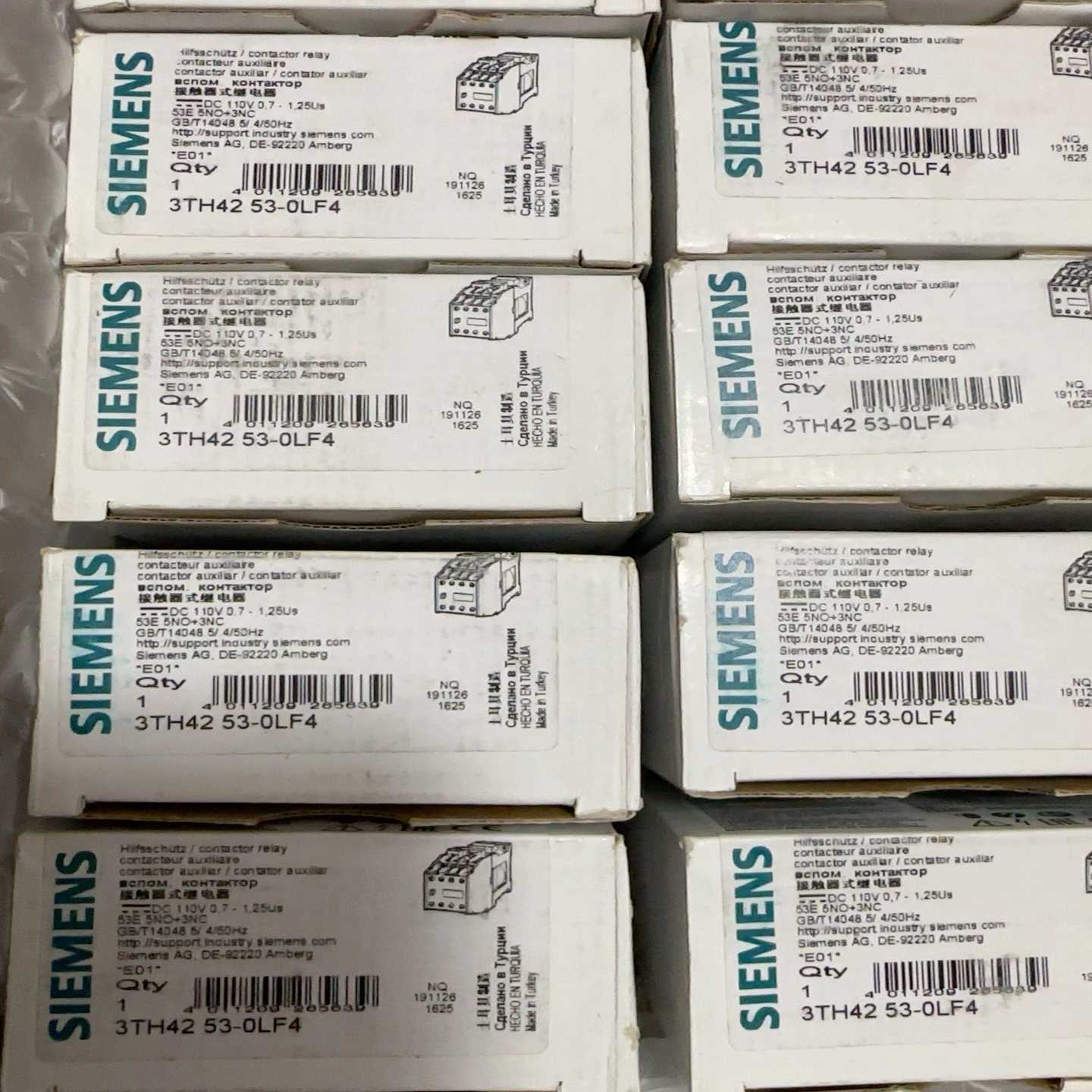 西门子继电器铁路专用3TH4253-0LF4全新原包装正--议价商品