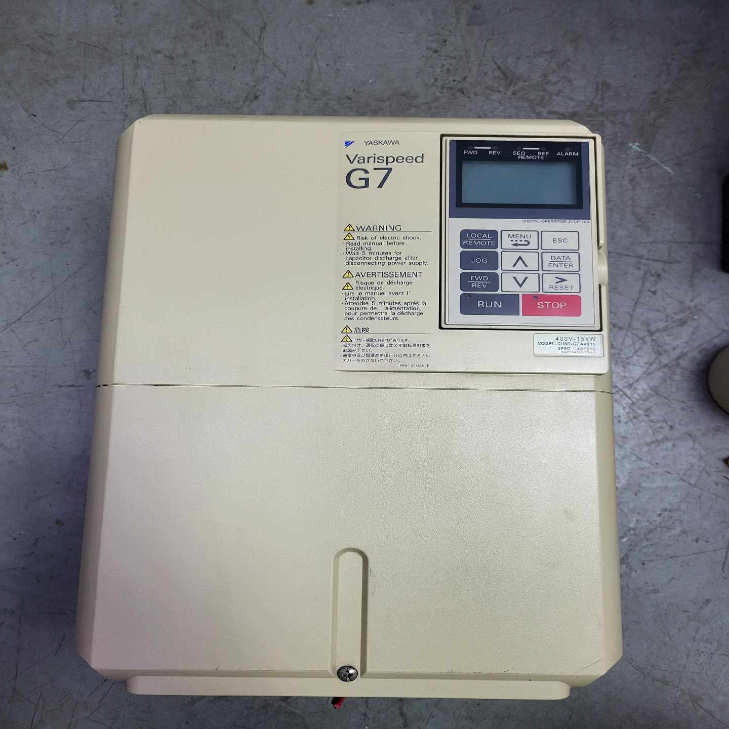 变频器15KW电梯上拆下来的CIMR-G7A4015