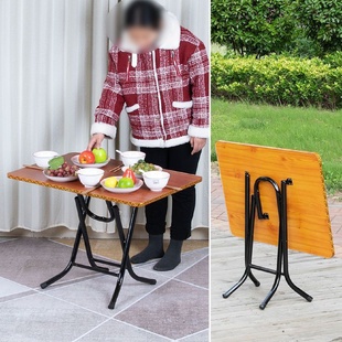 折叠桌餐桌小饭桌长方形折叠桌子写字简易桌子折叠吃饭桌子家用