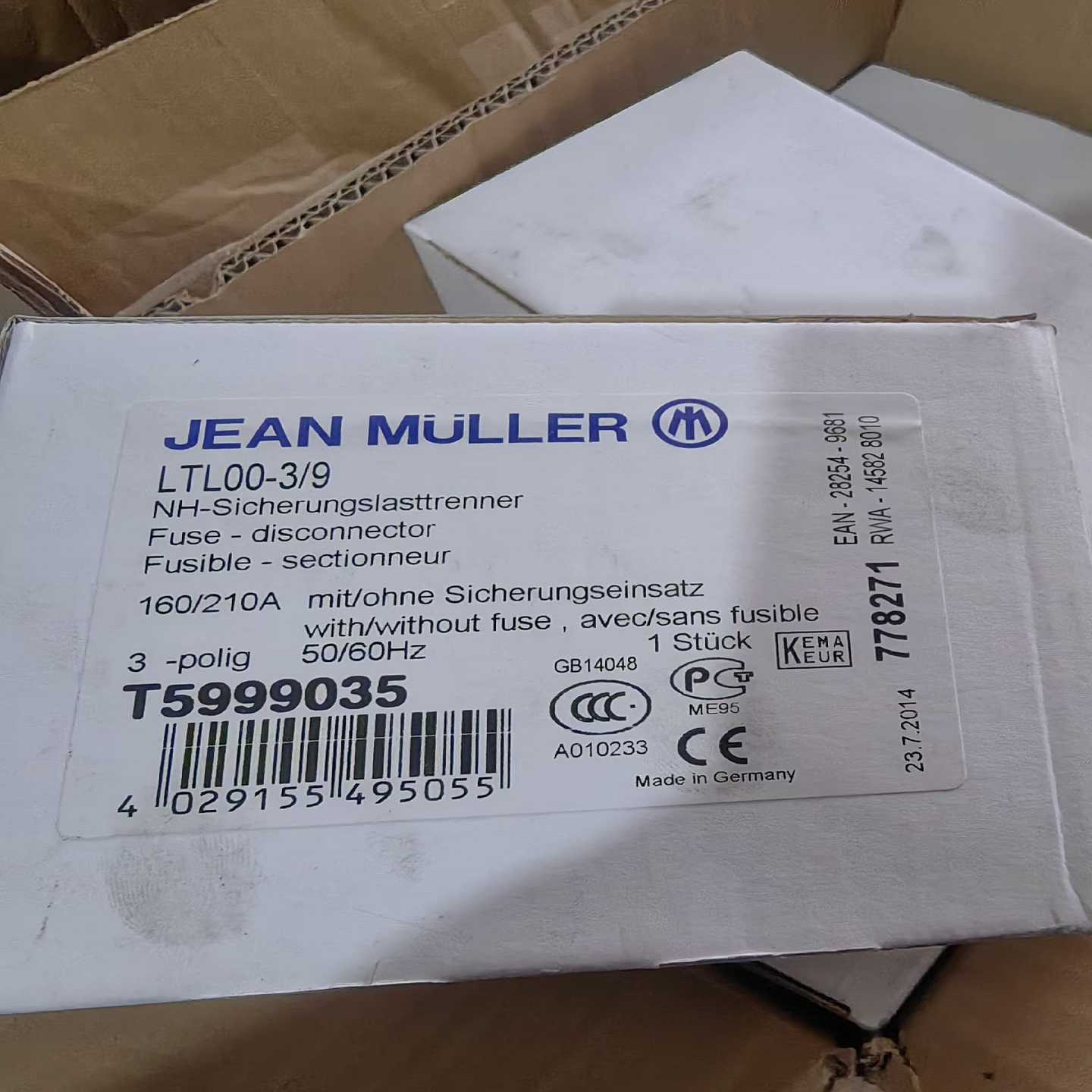 【议价】德国金米勒JEANMUELLERLTL00-3/9T5